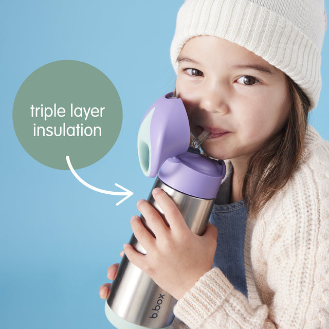B.Box - Insulated Drink Bottle Blush Crush 500ml