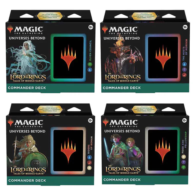 Magic The Gathering - The Lord of the Rings: Tales of Middle-Earth Commander Deck (Set of 4)