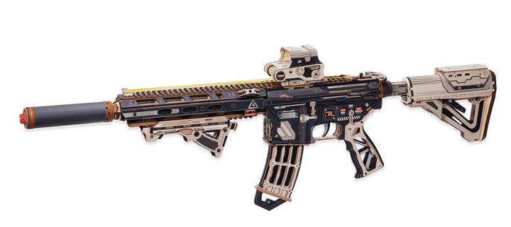 ROKR M416 Carbine 3D Wooden Puzzle LQB02