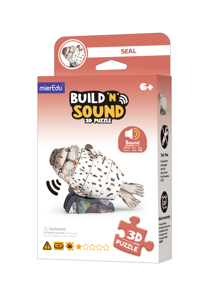 MierEdu - Build 'N' Sound 3D Puzzle Seal - packaging