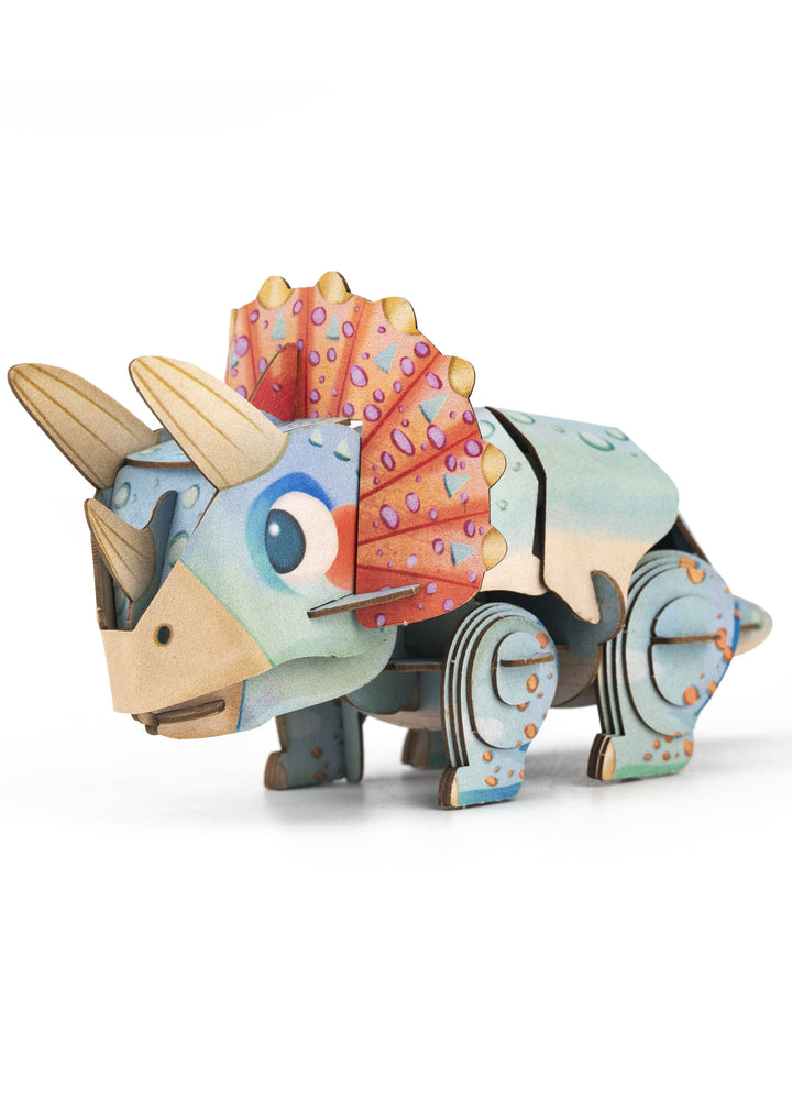 MierEdu - Build 'N' Sound 3D Puzzle Triceratops - product view