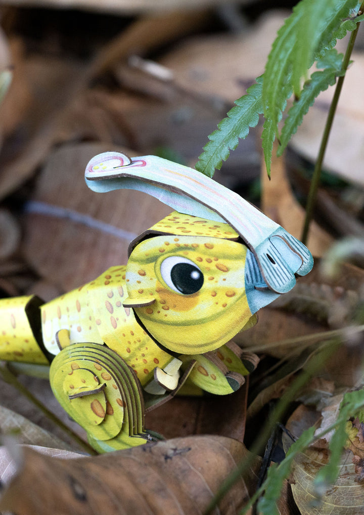MierEdu - Build 'N' Sound 3D Puzzle Parasaurolophus - additional view