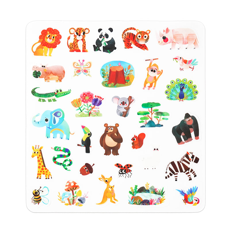 MierEdu Jelly Stickers - Wild Animals