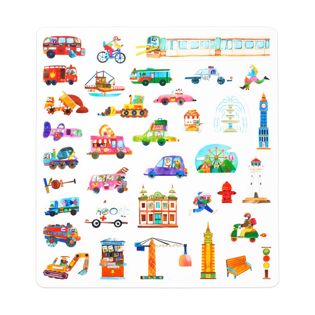 MierEdu Jelly Stickers - Busy City