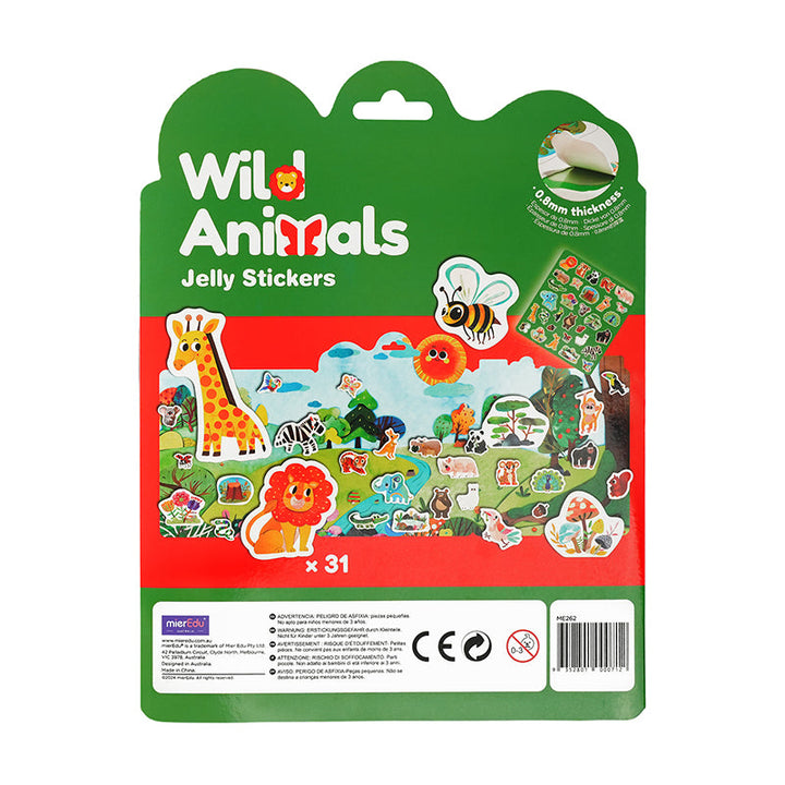 MierEdu Jelly Stickers - Wild Animals