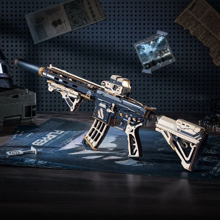 ROKR M416 Carbine 3D Wooden Puzzle LQB02