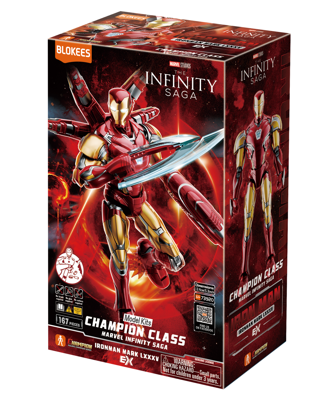 Blokees Marvel Hero Champion Class 01 - Iron Man MK85 EX Model Kits [PRE-ORDER]