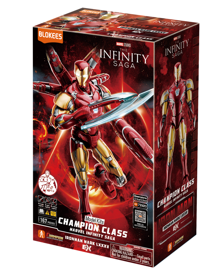 Blokees Marvel Hero Champion Class 01 - Iron Man MK85 EX Model Kits [PRE-ORDER]