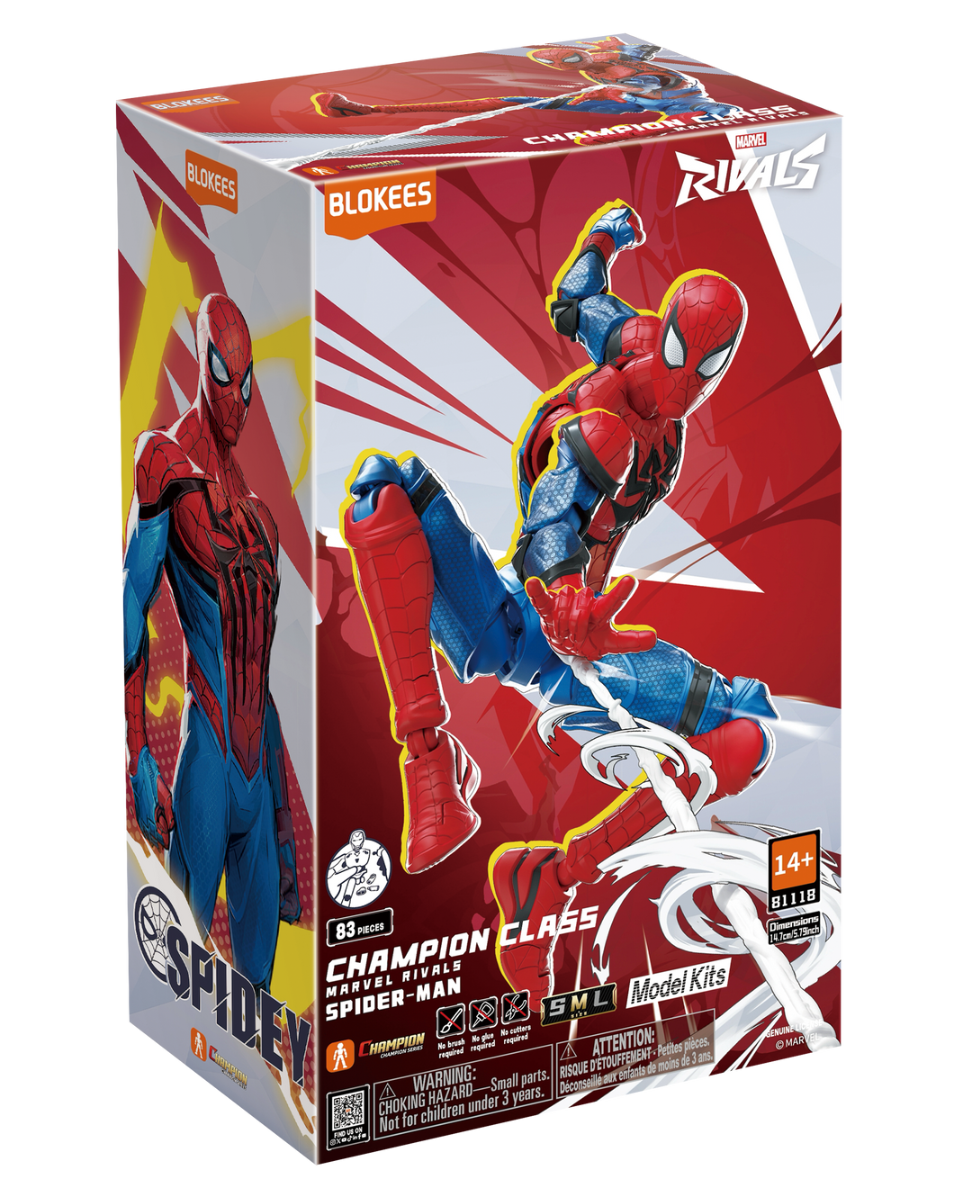 Blokees Marvel Rivals Champion Class 06 - Spiderman Model Kits [PRE-ORDER]