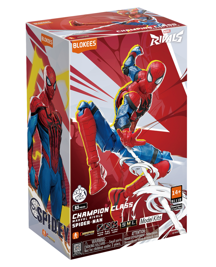 Blokees Marvel Rivals Champion Class 06 - Spiderman Model Kits [PRE-ORDER]