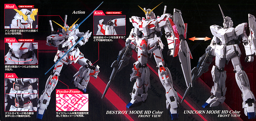 GUNDAM - MG 1/100 Unicorn Gundam HD Colour + MS Cage