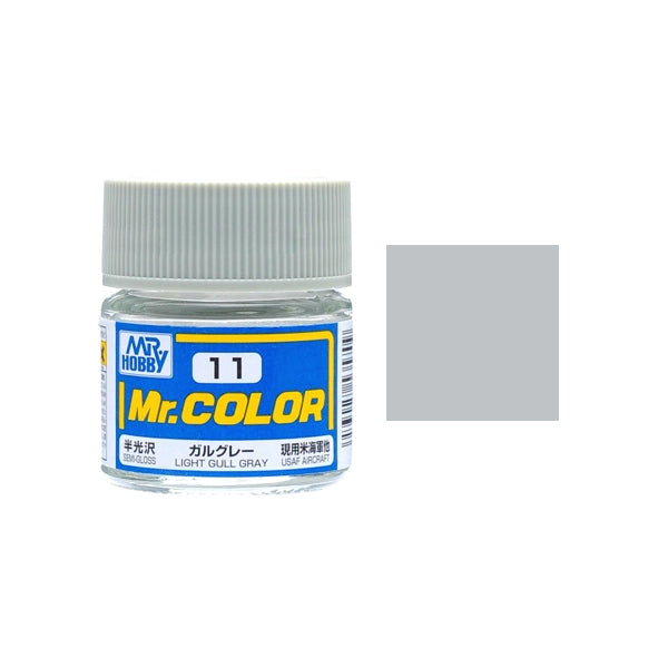 MR HOBBY - GSI Creos Mr Color Semi Gloss Light Gull Gray C011 10ml