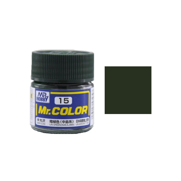 MR HOBBY - GSI Creos Mr Color Semi Gloss IJN Green (Nakajima) C015 10ml