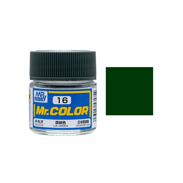 MR HOBBY - GSI Creos Mr Color Semi Gloss IJN Green C016 10ml