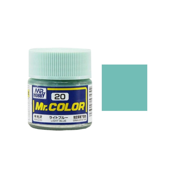 MR HOBBY - GSI Creos Mr Color Semi Gloss Light Blue C020 10ml