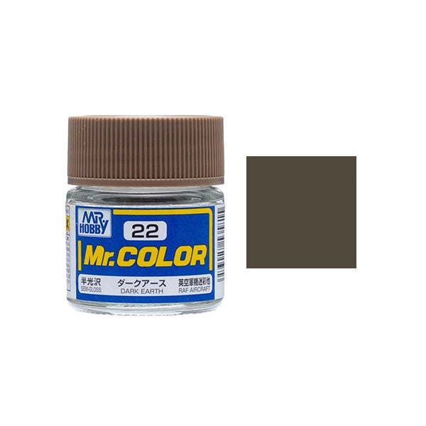 MR HOBBY - GSI Creos Mr Color Semi Gloss Dark Earth C022 10ml