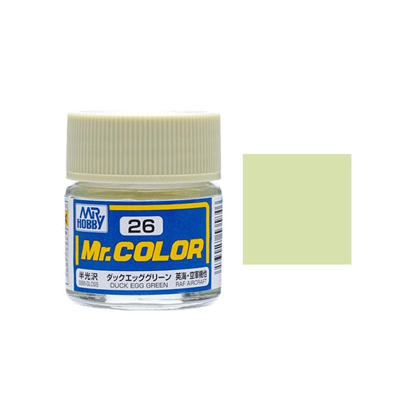 MR HOBBY - GSI Creos Mr Color Semi Gloss Duck Egg Green C026 10ml
