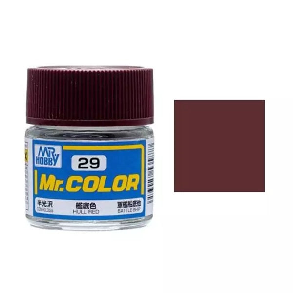 MR HOBBY - GSI Creos Mr Color Semi Gloss Hull Red C029 10ml