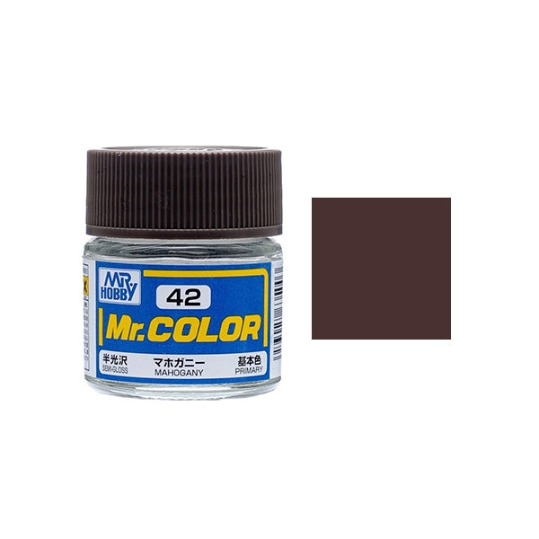 MR HOBBY - GSI Creos Mr Color Semi Gloss Mahogany C042 10ml