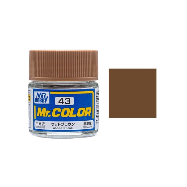MR HOBBY - GSI Creos Mr Color Semi Gloss Wood Brown C043 10ml