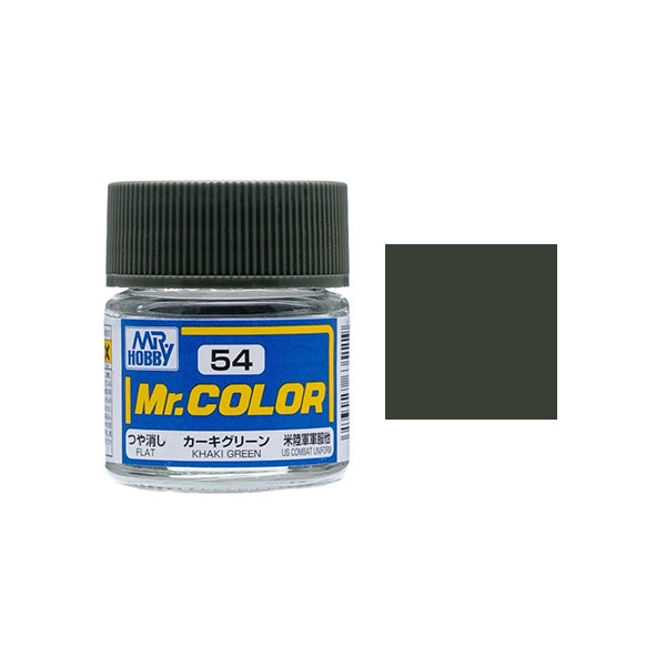 MR HOBBY - GSI Creos Mr Color Flat Khaki Green C054 10ml