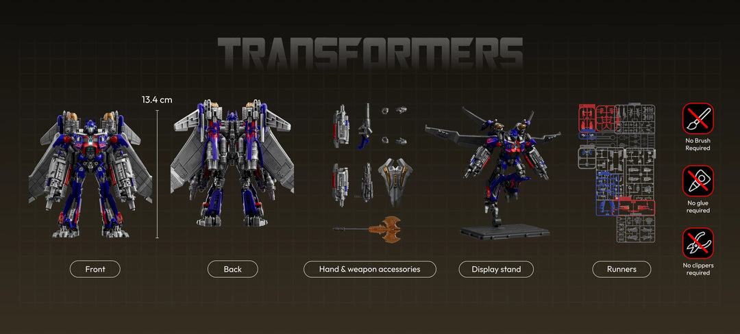 Blokees Transformers Jet Wing Optimus Prime 21 Model Kit Classic Class 21 Luminous Eyes & Chest [PRE-ORDER]