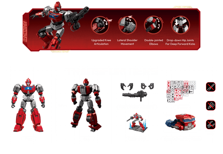 Blokees Transformers Ironhide 19 Model Kit Classic Class 19 Luminous Eyes & Chest [PRE-ORDER]