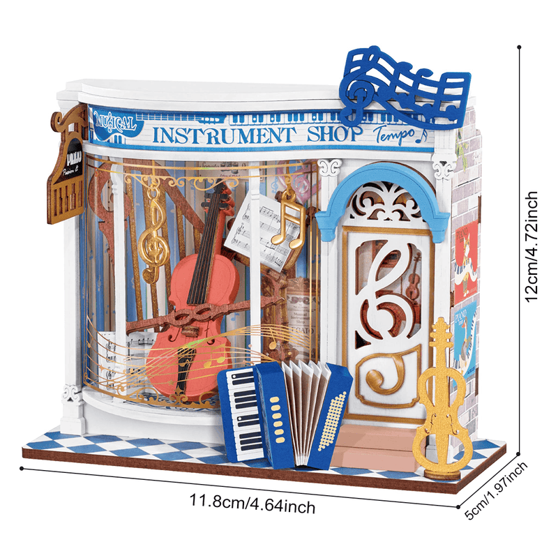 Rolife Melody Instrument Shop DIY Miniature House DS047