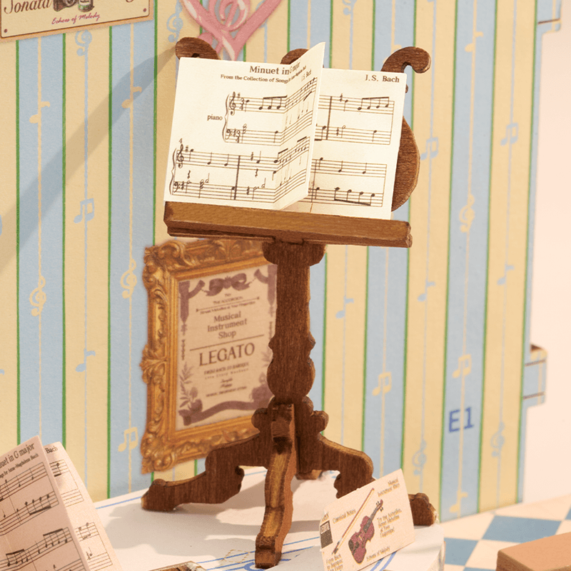Rolife Melody Instrument Shop DIY Miniature House DS047