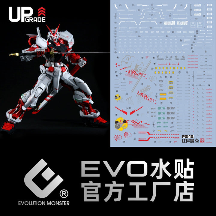 EVO Decal - PG 1/60 Astray Red - Fluorescent