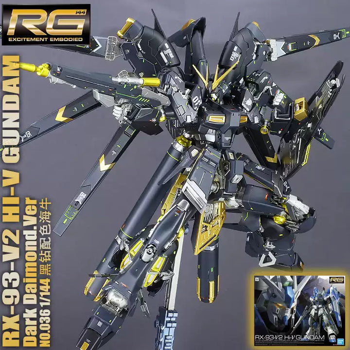 GUNDAM -  RG 1/144 Hi-V Black Diamond Custom Paint