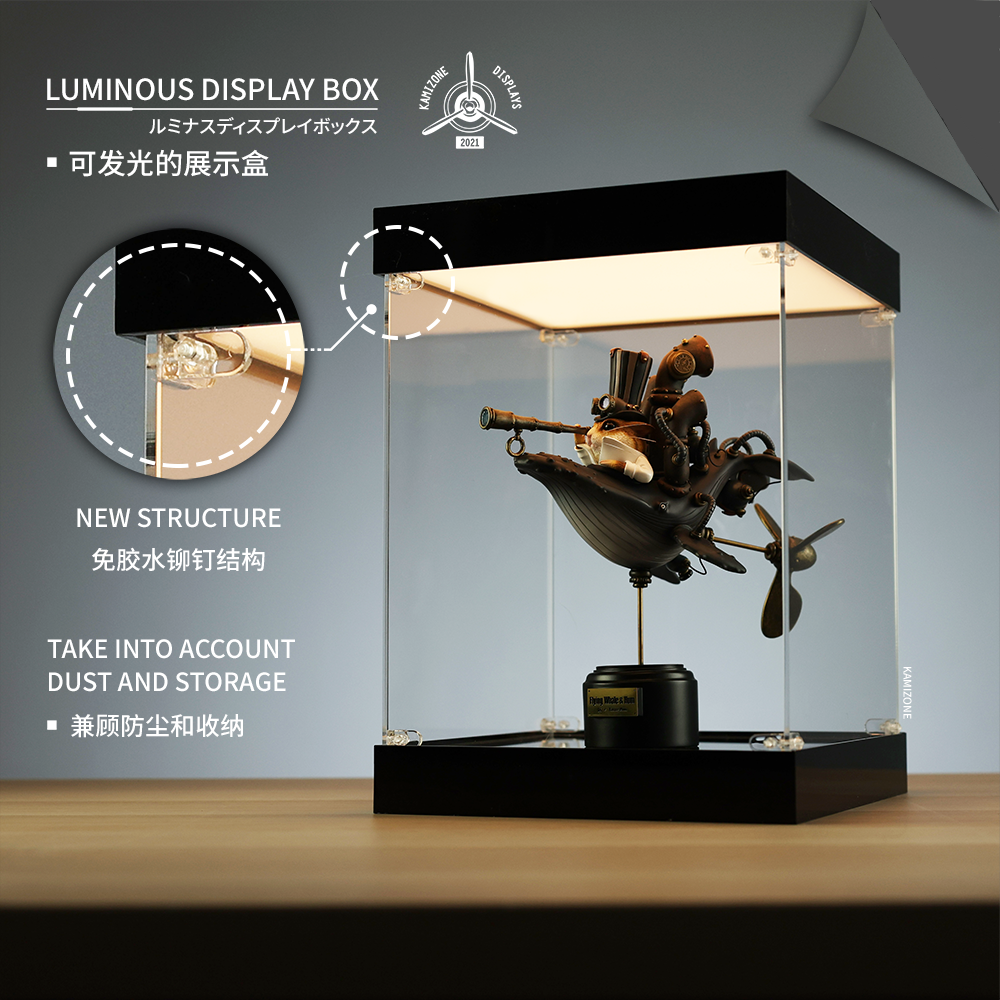 Model Kit and Figures LED Light Luminous Display Box(Acrylic Case) - B ...