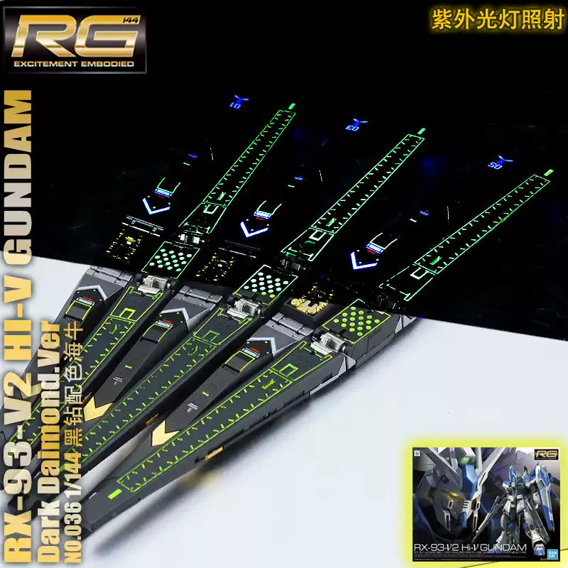 GUNDAM -  RG 1/144 Hi-V Black Diamond Custom Paint