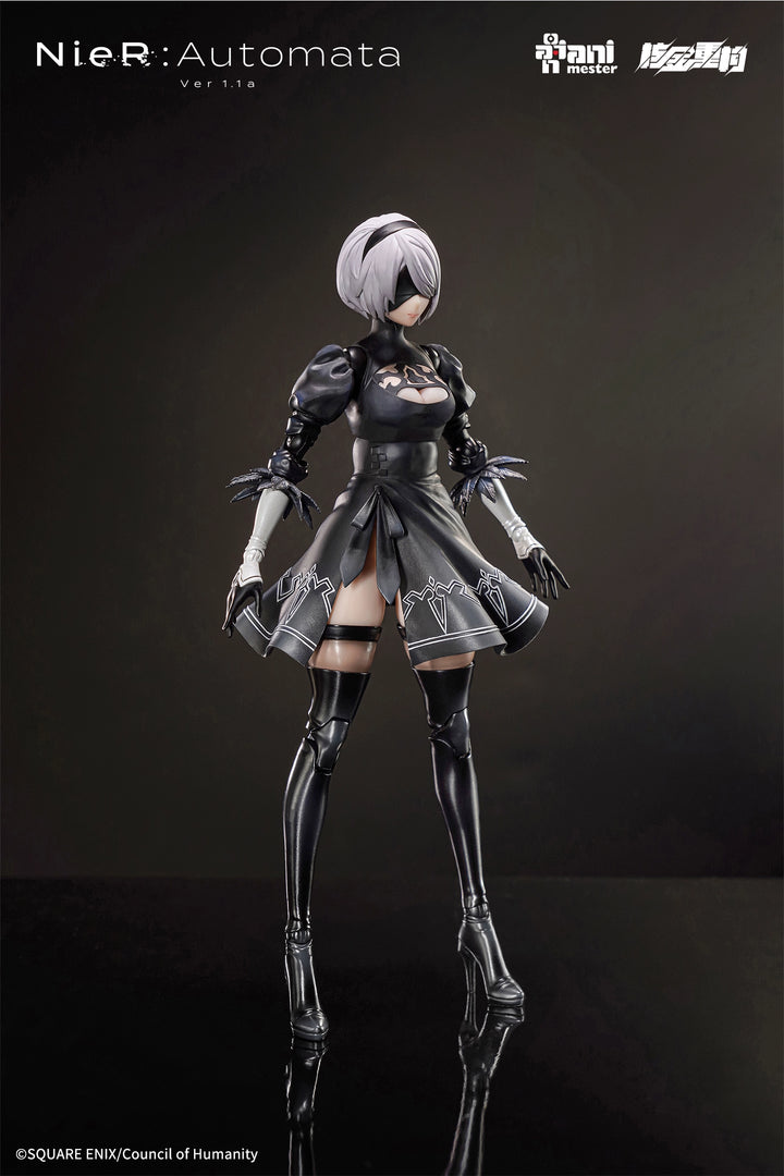Animaster & 核金重构 - 1/9 NieR:Automata Figma 2B Soft Rubber Appearance Action Figures [PRE-ORDER]