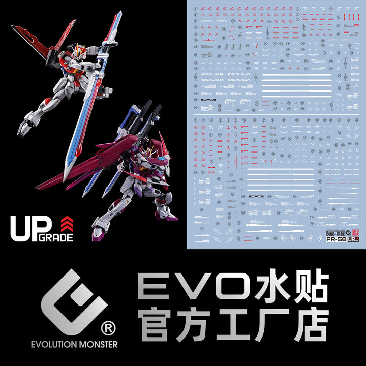 EVO Decal - RG 1/144 Sword Impulse + Destiny Impulse Gundam 2 in 1 - Fluorescent