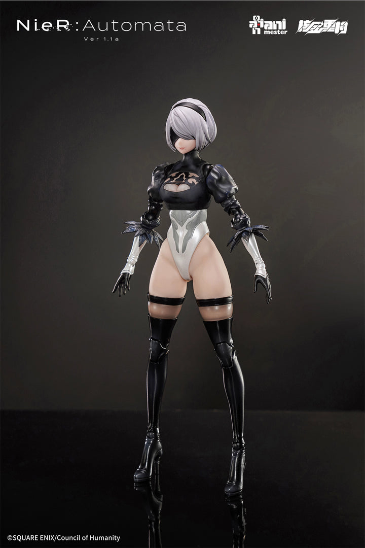 Animaster & 核金重构 - 1/9 NieR:Automata Figma 2B Soft Rubber Appearance Action Figures [PRE-ORDER]