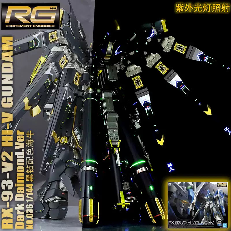 GUNDAM -  RG 1/144 Hi-V Black Diamond Custom Paint