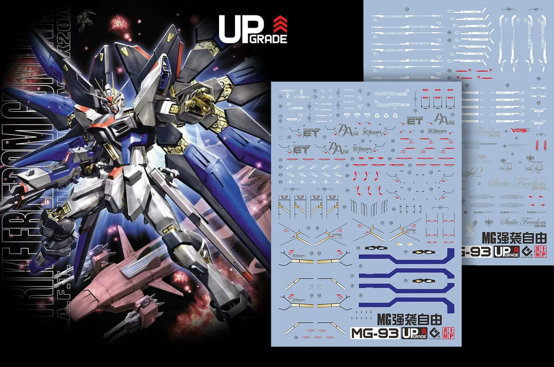 EVO Decal - MG 1/100 Gundam Strike Freedom Gundam - Fluorescent