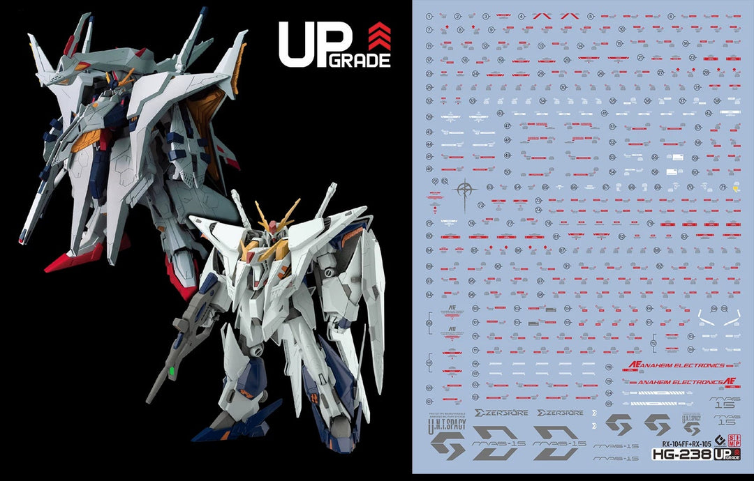 EVO Decal - HG 1/144 XI Gundam Vs Penelope - Fluorescent