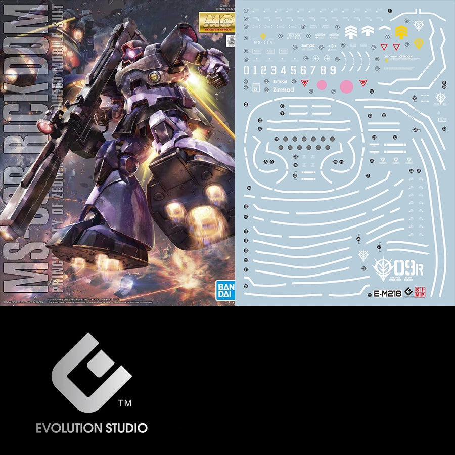 EVO Decal - MG 1/100 Gundam Space Dom - Fluorescent