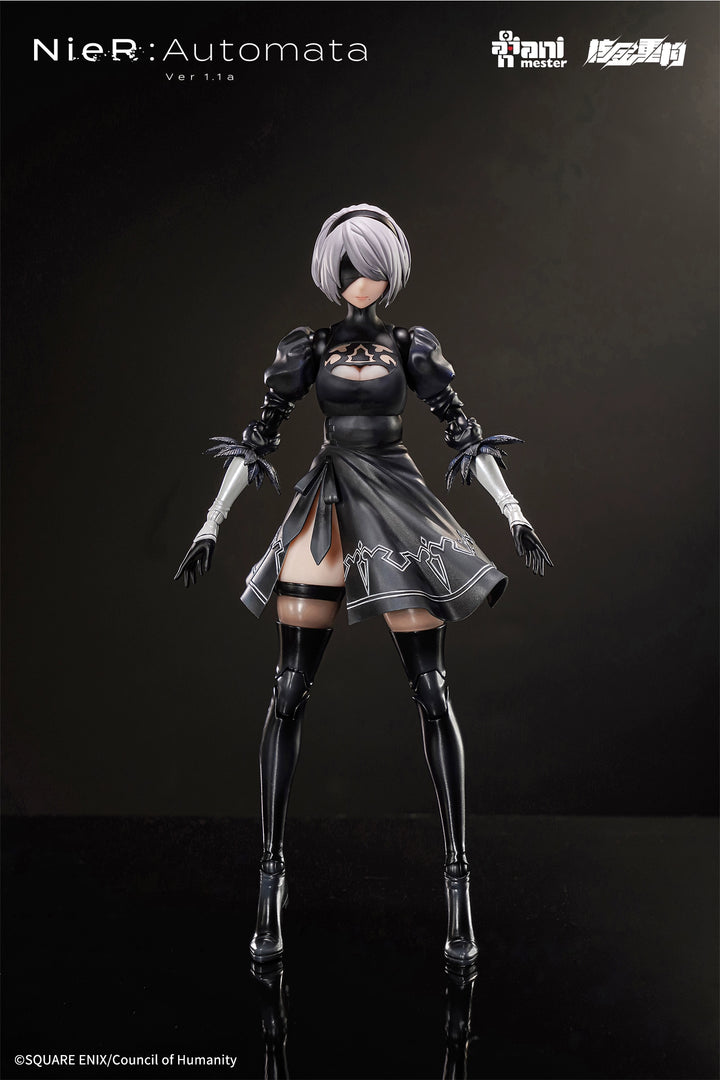 Animaster & 核金重构 - 1/9 NieR:Automata Figma 2B Soft Rubber Appearance Action Figures [PRE-ORDER]
