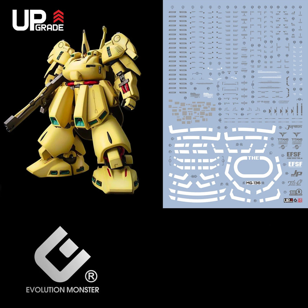 EVO Decal - MG 1/100 Gundam The-O - Fluorescent