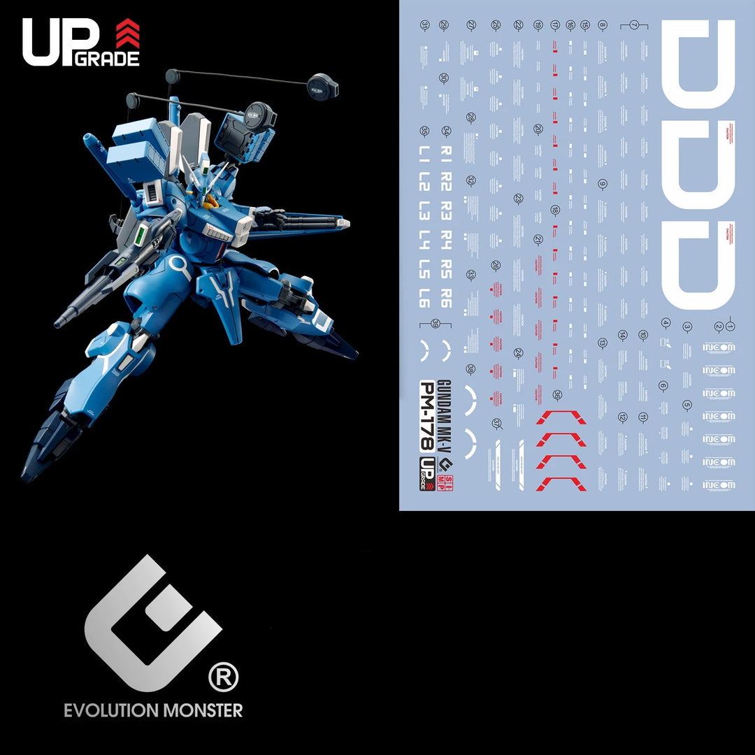 EVO Decal - MG 1/100 Gundam MK-V - Fluorescent