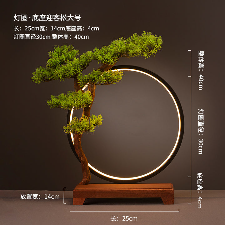 Model Kit and Figures Dimmable LED Display Stand (Bonsai) - Green Pine (Gundam Astray Red)
