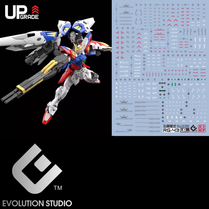 EVO Decal - RG43 1/144 Gundam Wing Zero - Fluorescent