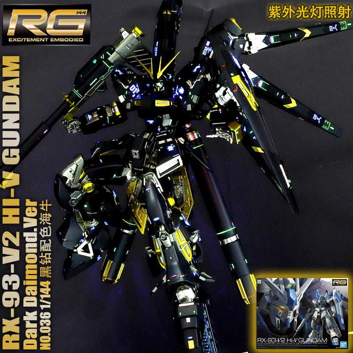 GUNDAM -  RG 1/144 Hi-V Black Diamond Custom Paint
