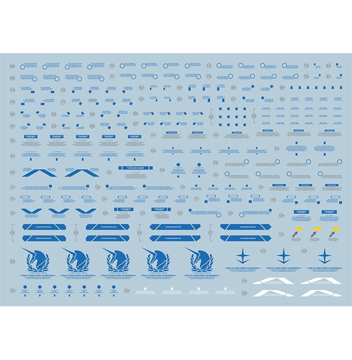 EVO Decal - PG 1/60 Perfect Unicorn (Blue) - Fluorescent