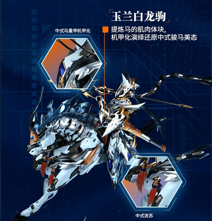 Motor Nuclear - MNP-XH05 Zhao Yun & White Dragon Horse Movable (Majestic color) Model Kit [PRE-ORDER]