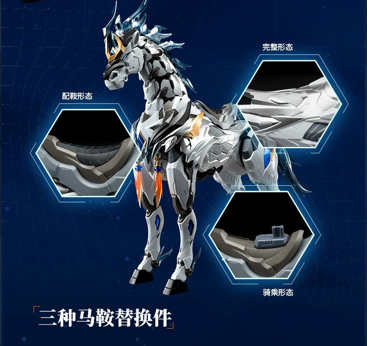 Motor Nuclear - MNP-XH05 Zhao Yun & White Dragon Horse Movable (Majestic color) Model Kit [PRE-ORDER]