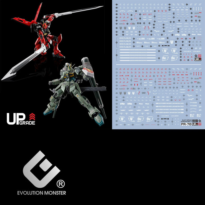 EVO Decal - RG 1/144 Sword + Blast Impulse Gundam Spec Ⅱ - Fluorescent